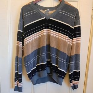 Campus vintage velour v-neck